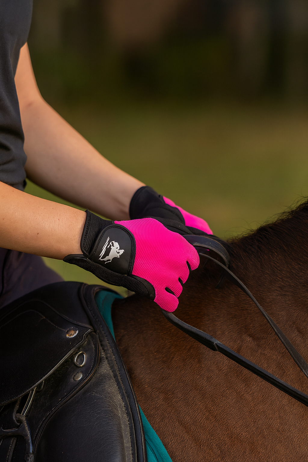 Guantes de Equitación Bi color PRO El Barock