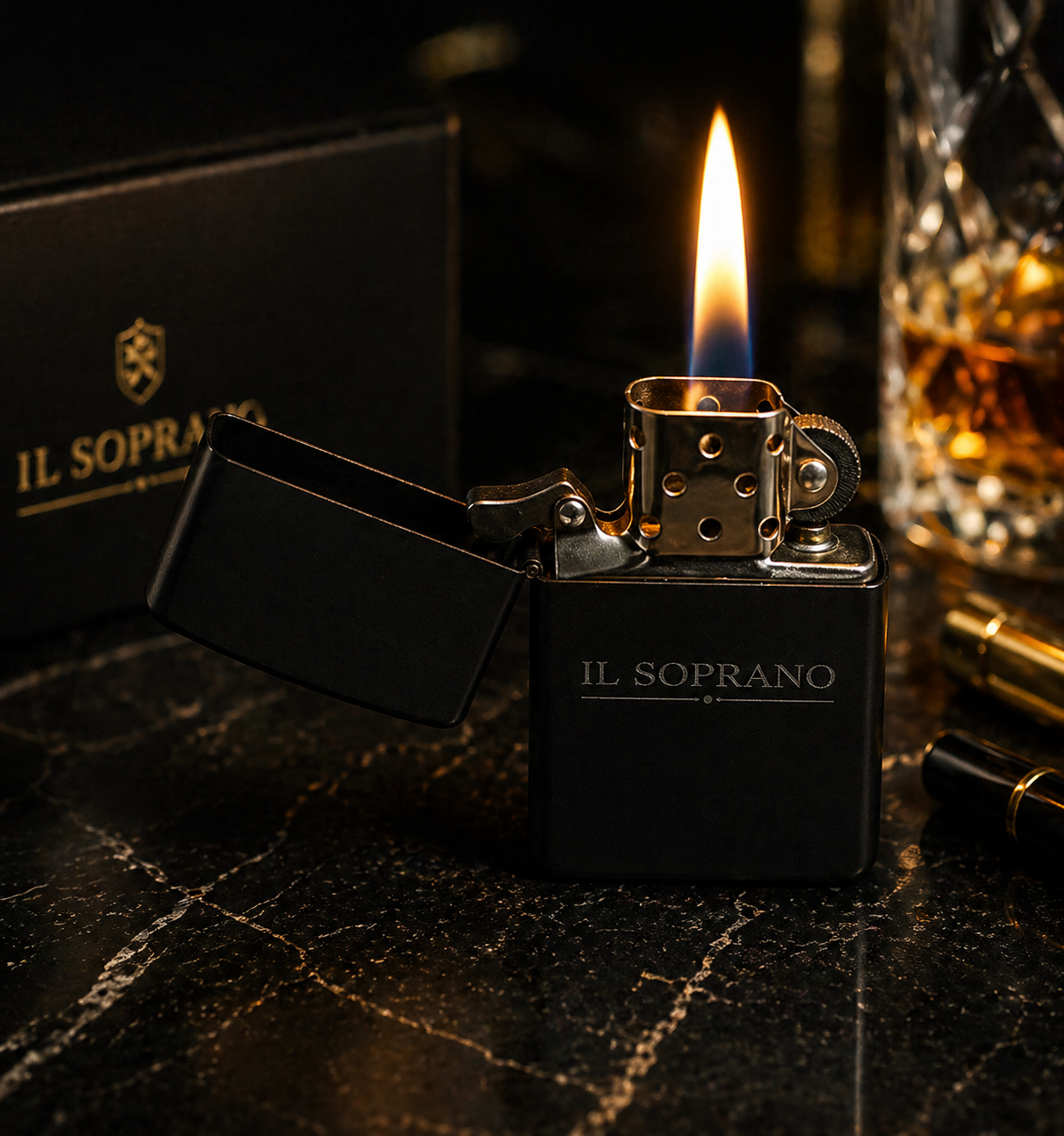 Encendedor Tipo Zippo Metálico | Recargable | Estilo Clásico