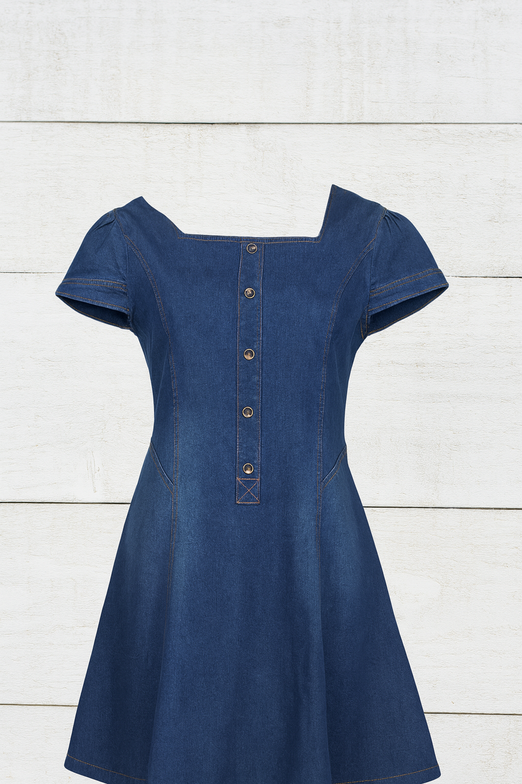 Vestido Vaquero Barock de Mezclilla – Estilo Western Elegante