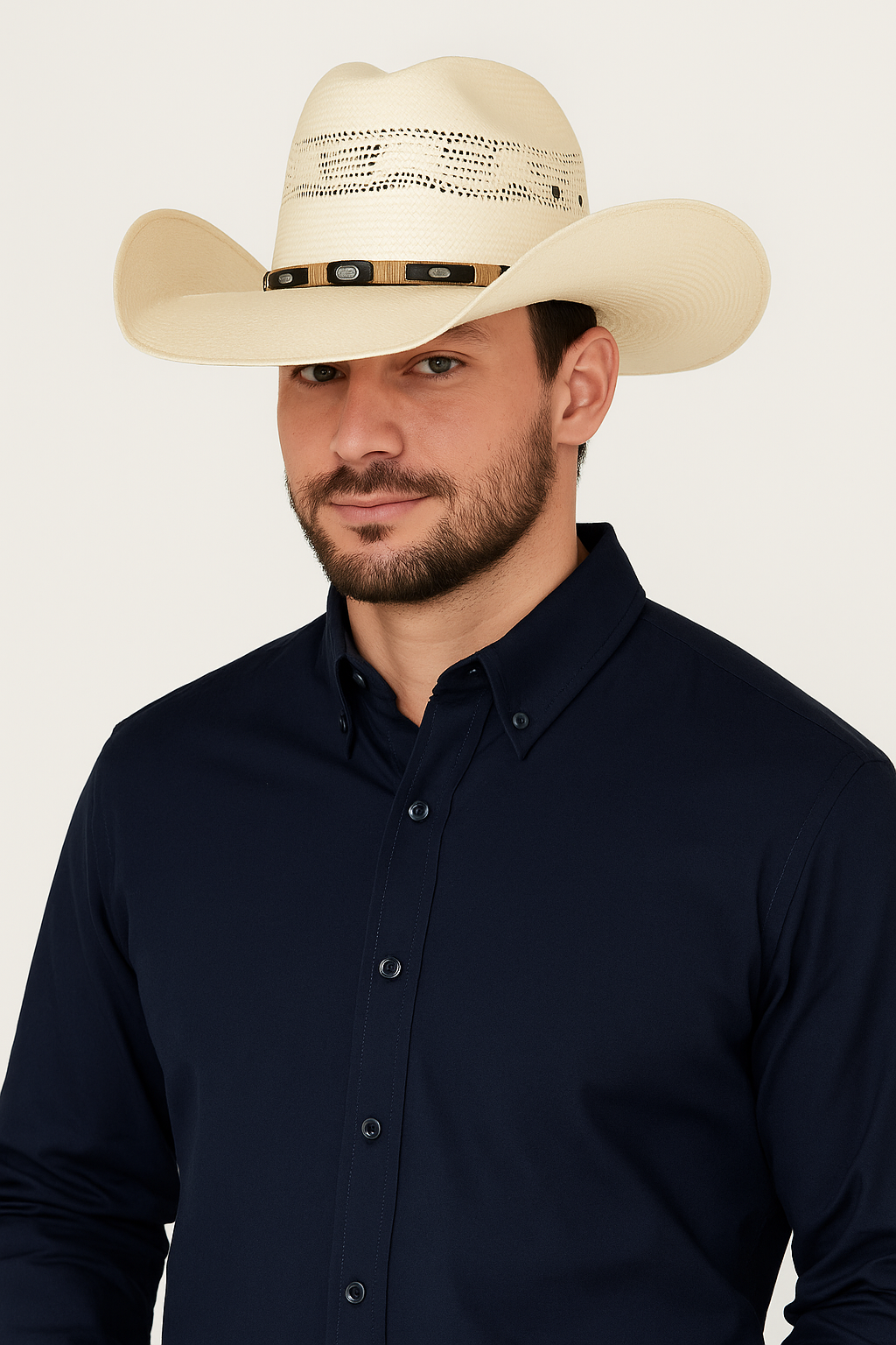 Sombrero bangora vaqueado