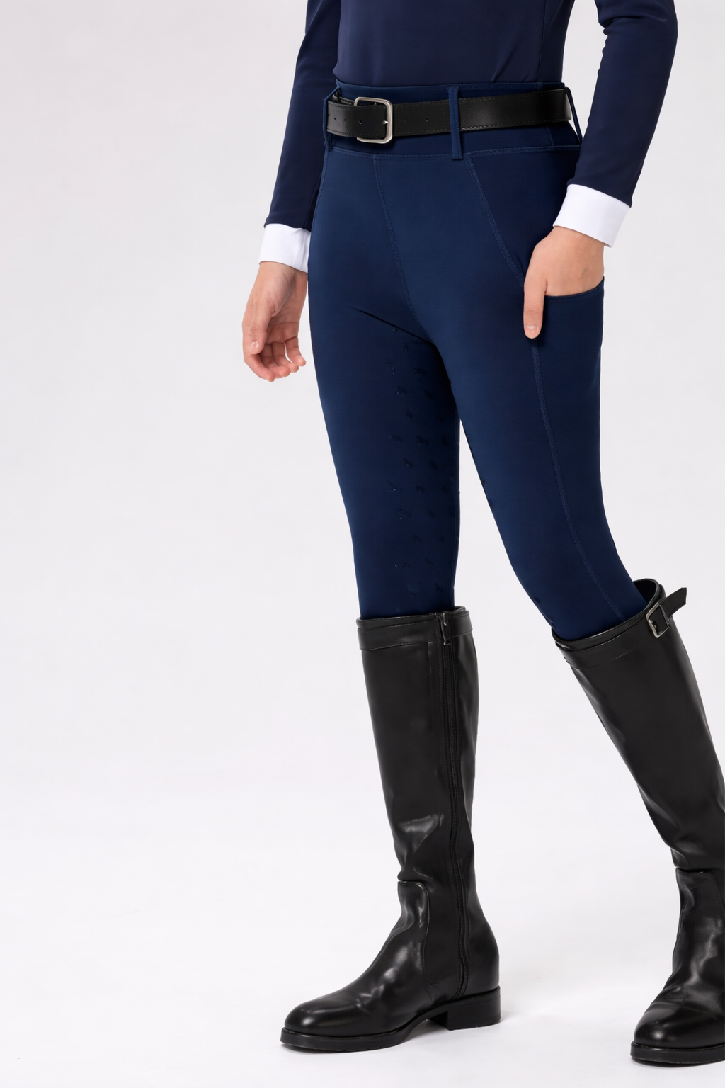 Pantalón de Equitación para Niño Antideslizante con Bolsillos Laterales