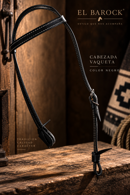 Cabezada Vaqueta negra