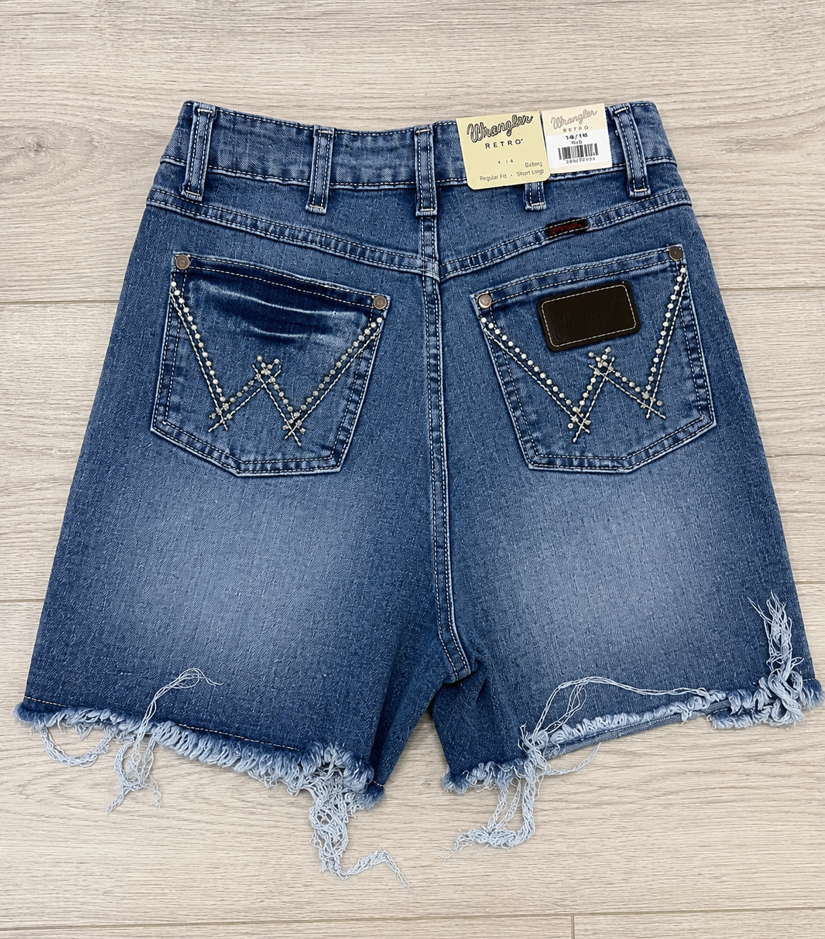 Short Wrangler Retro Slim Mujer Mezclilla