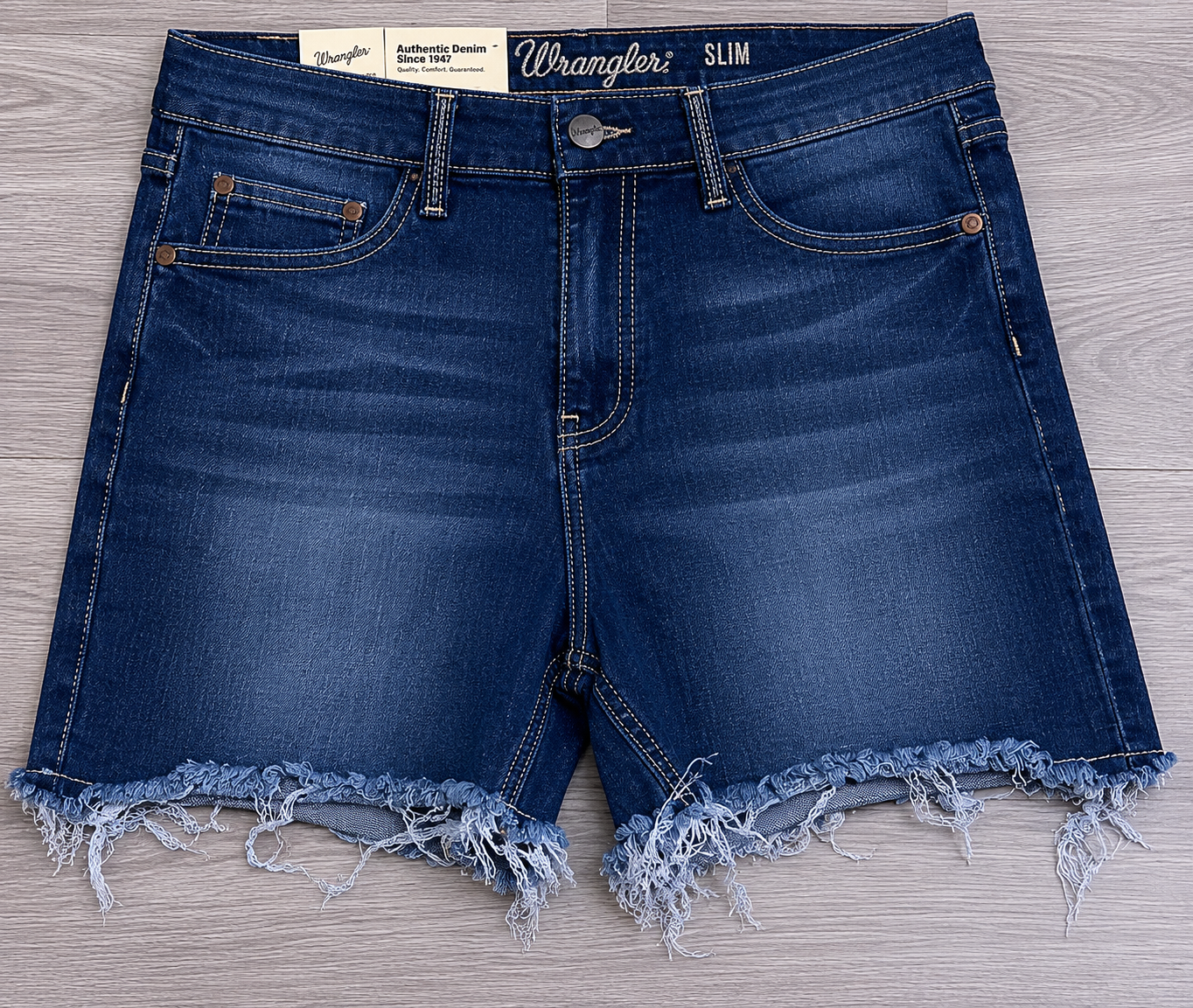 Short Wrangler Retro Slim Mujer Mezclilla