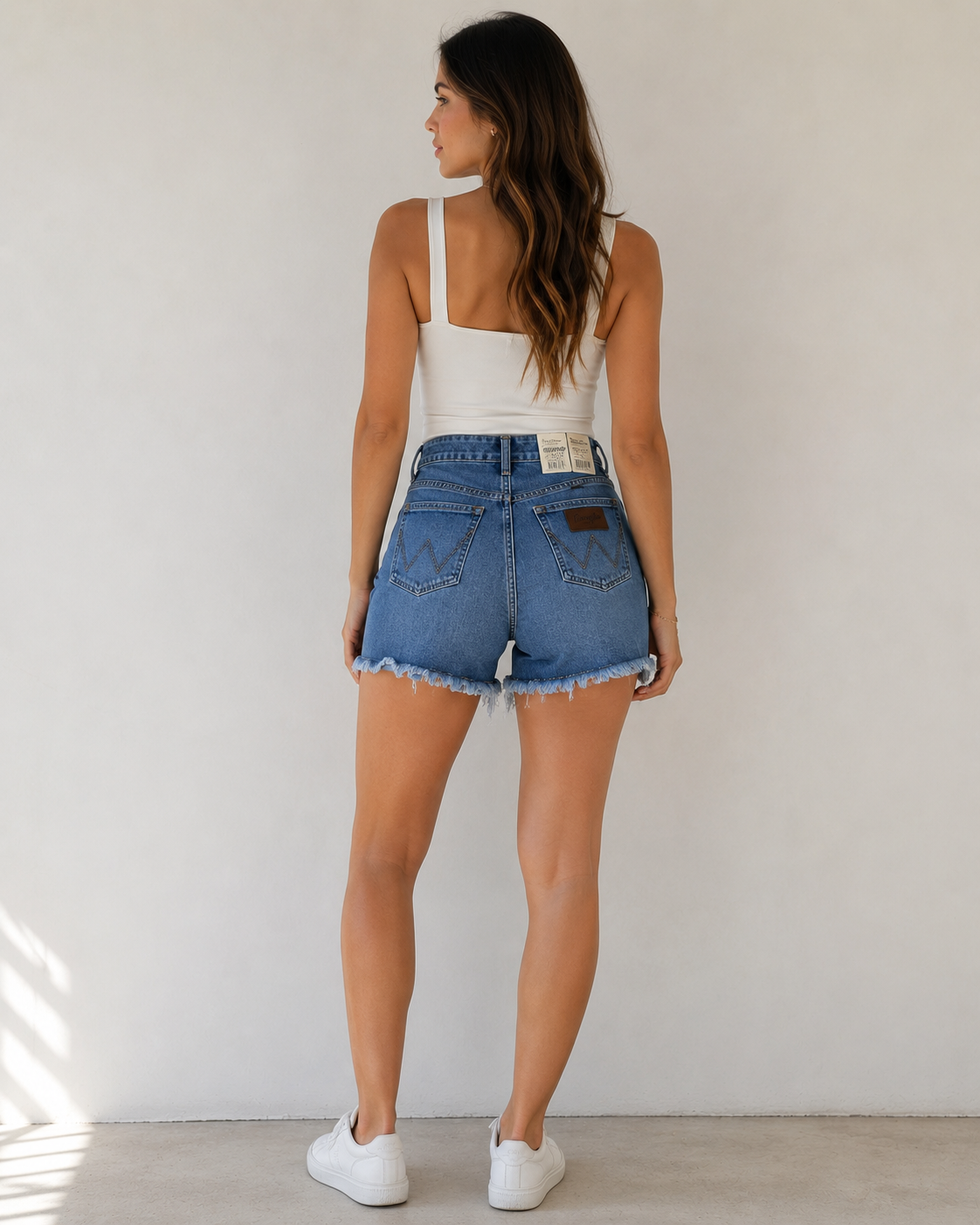 Short Wrangler Retro Slim Mujer Mezclilla