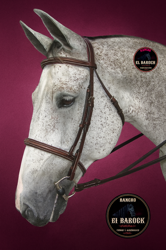 Brida Profesional Henri De Rivel Pro – Fancy Padded Stress Free (Color Nuez Australiana)