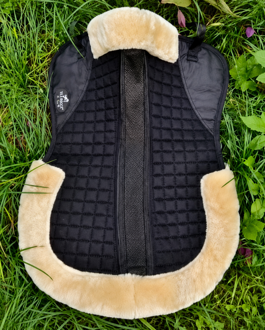 Mini Mantilla Anatómica para Caballo con Borrega y Almohadillas Ajustable