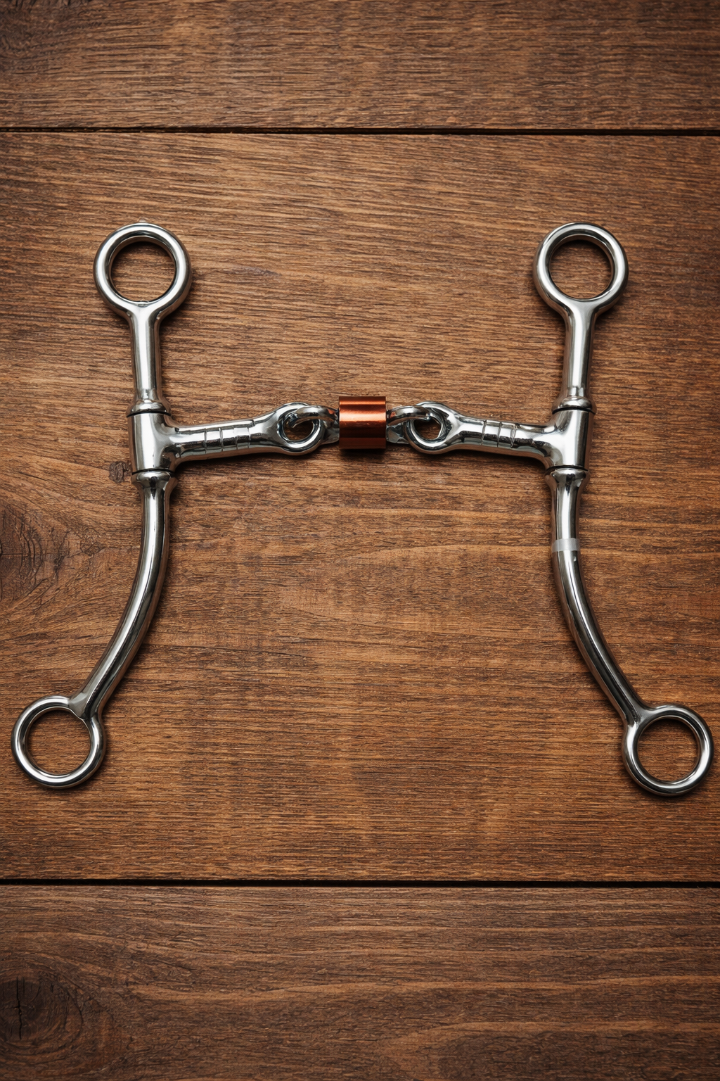 Freno Deportivo Para Caballo Con Rodillo De Cobre – Acero Inoxidable
