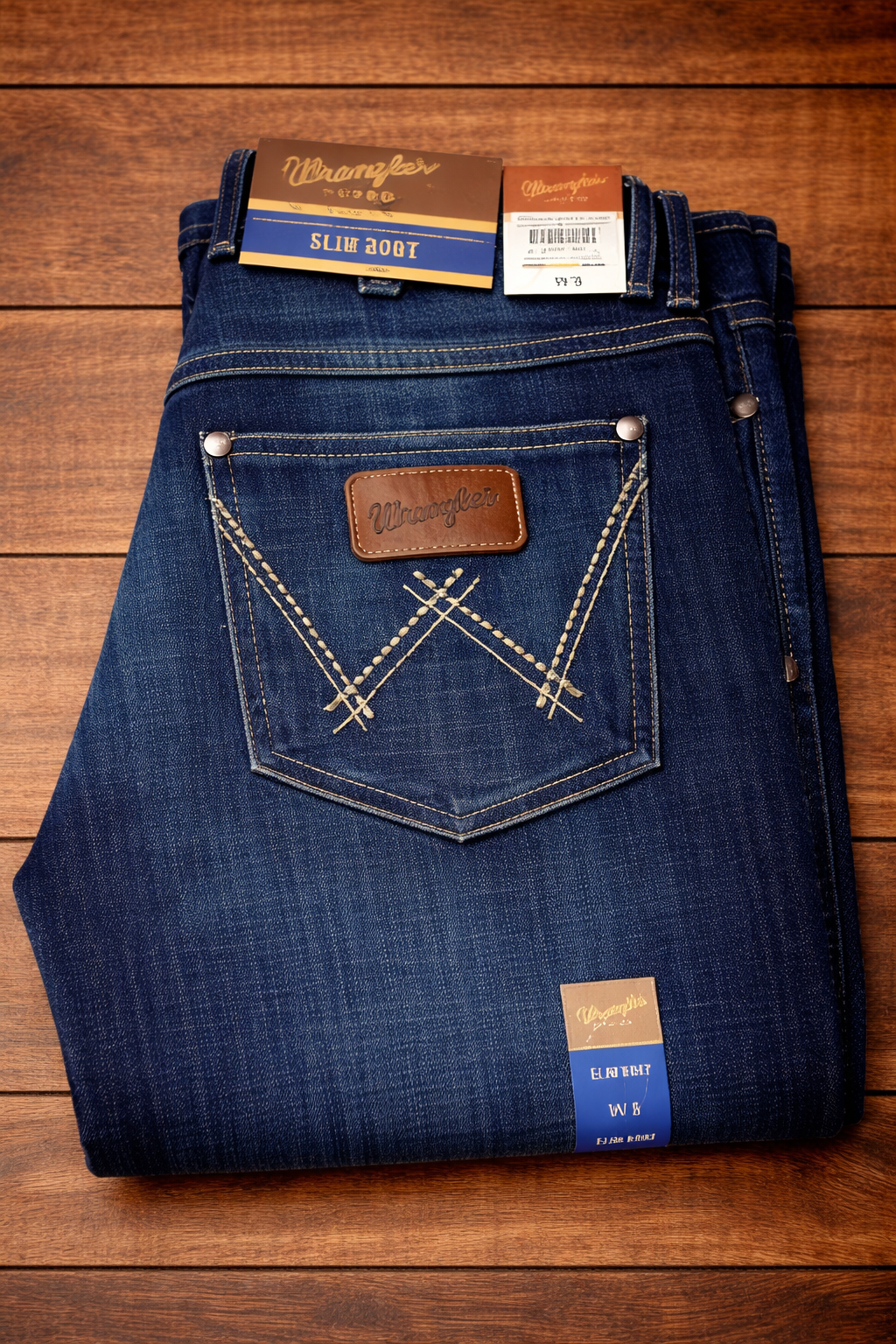Wrangler Retro Slim Boot para dama – Denim índigo