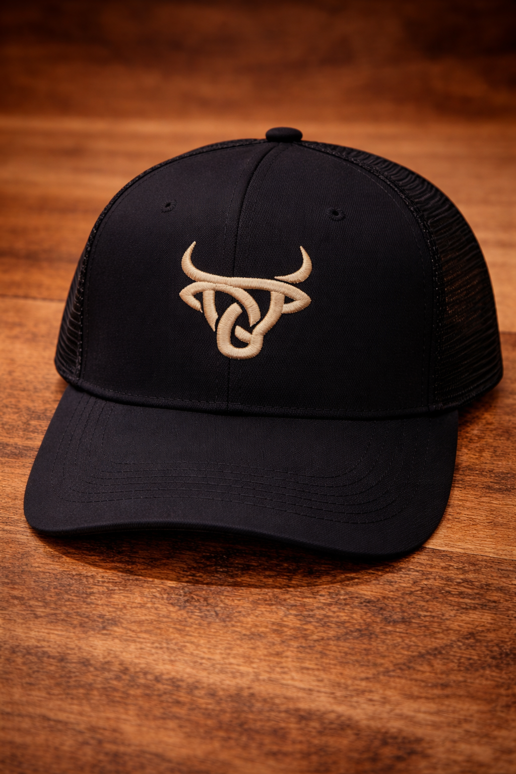 Gorra Vaquera Negra Longhorn – Estilo Ranch