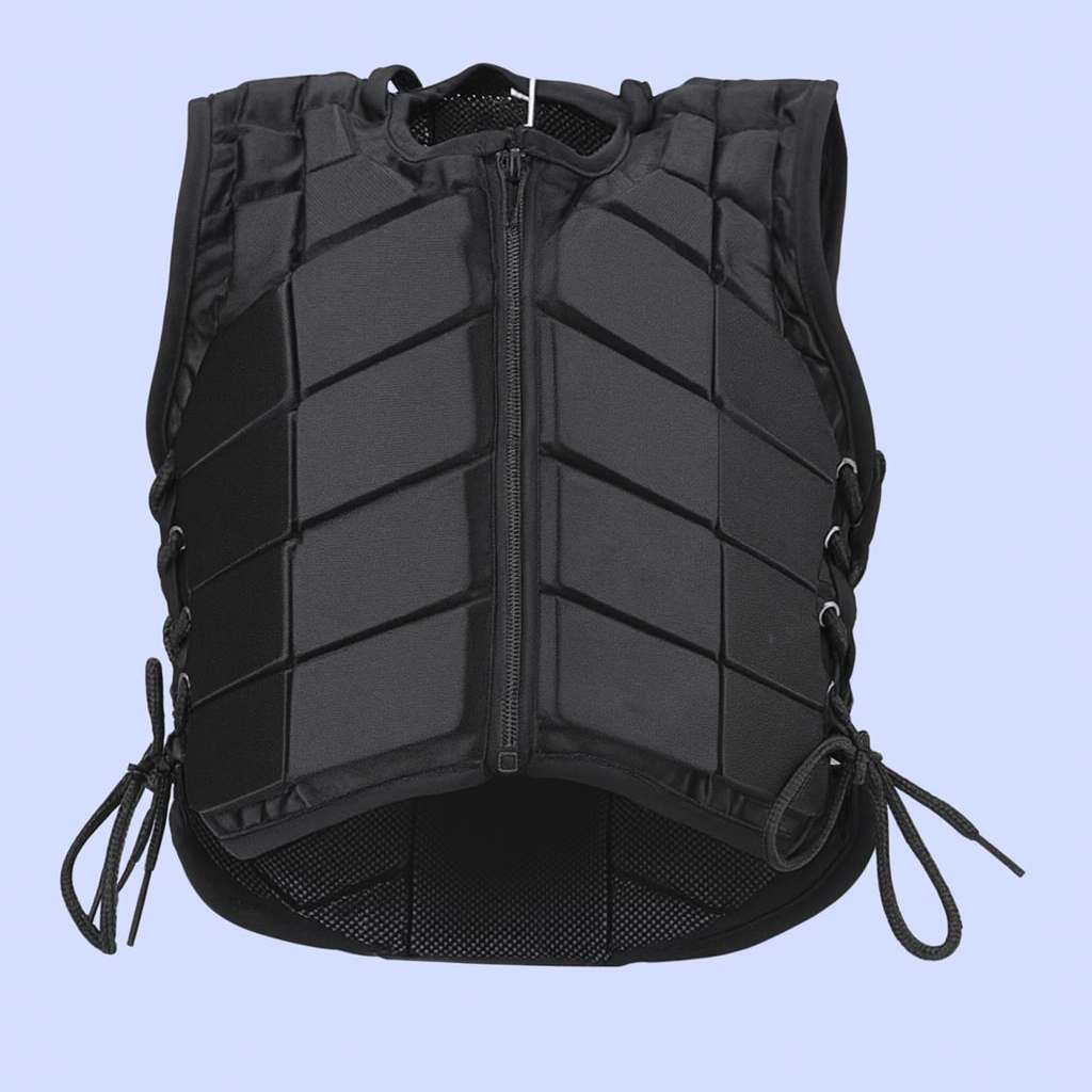 Chaleco Protector de Equitación Acolchado, Ajuste Seguro, Entrenamiento y Seguridad
