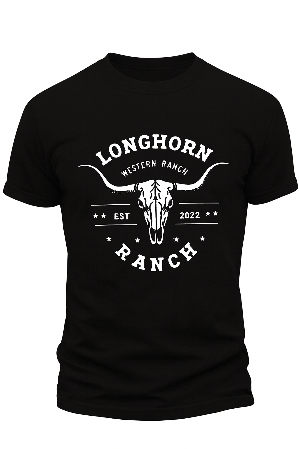 Playera Caballero Longhorn Ranch