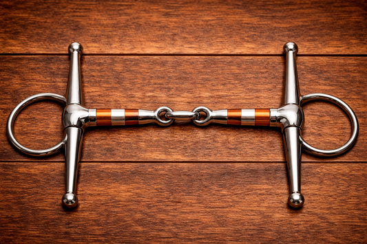 Freno Snaffle para Caballo con Barras de Cobre