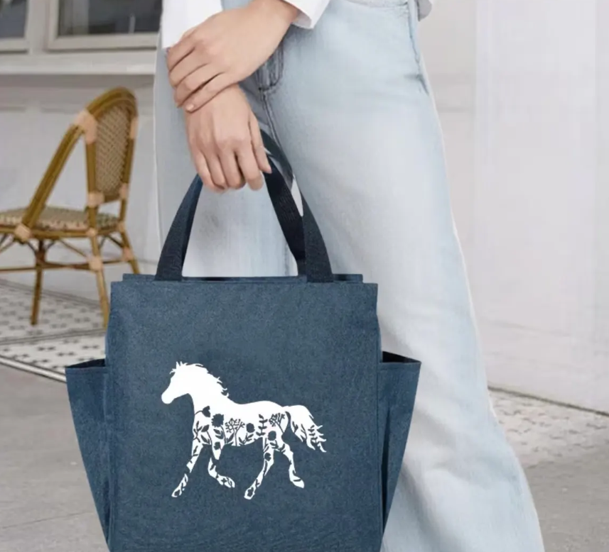 bolsa multiusos con diseño ecuestre