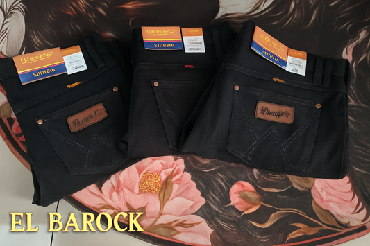 Pantalón de mezclilla Wrangler  –Negro