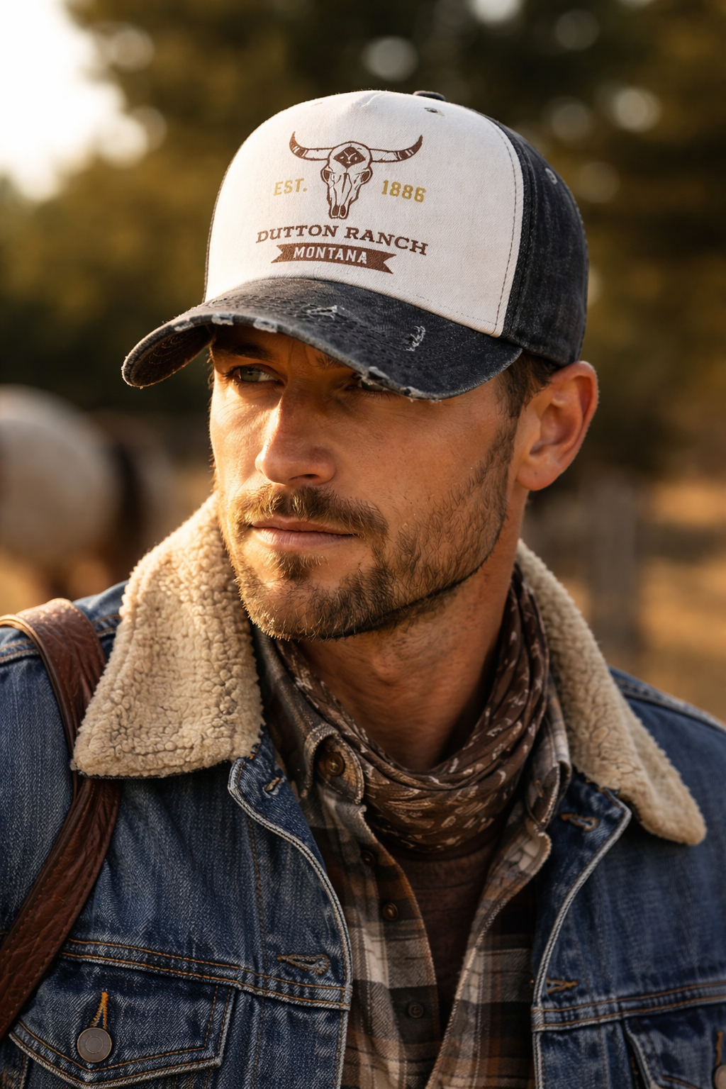 Gorra Dutton Ranch Montana Estilo Western Vintage