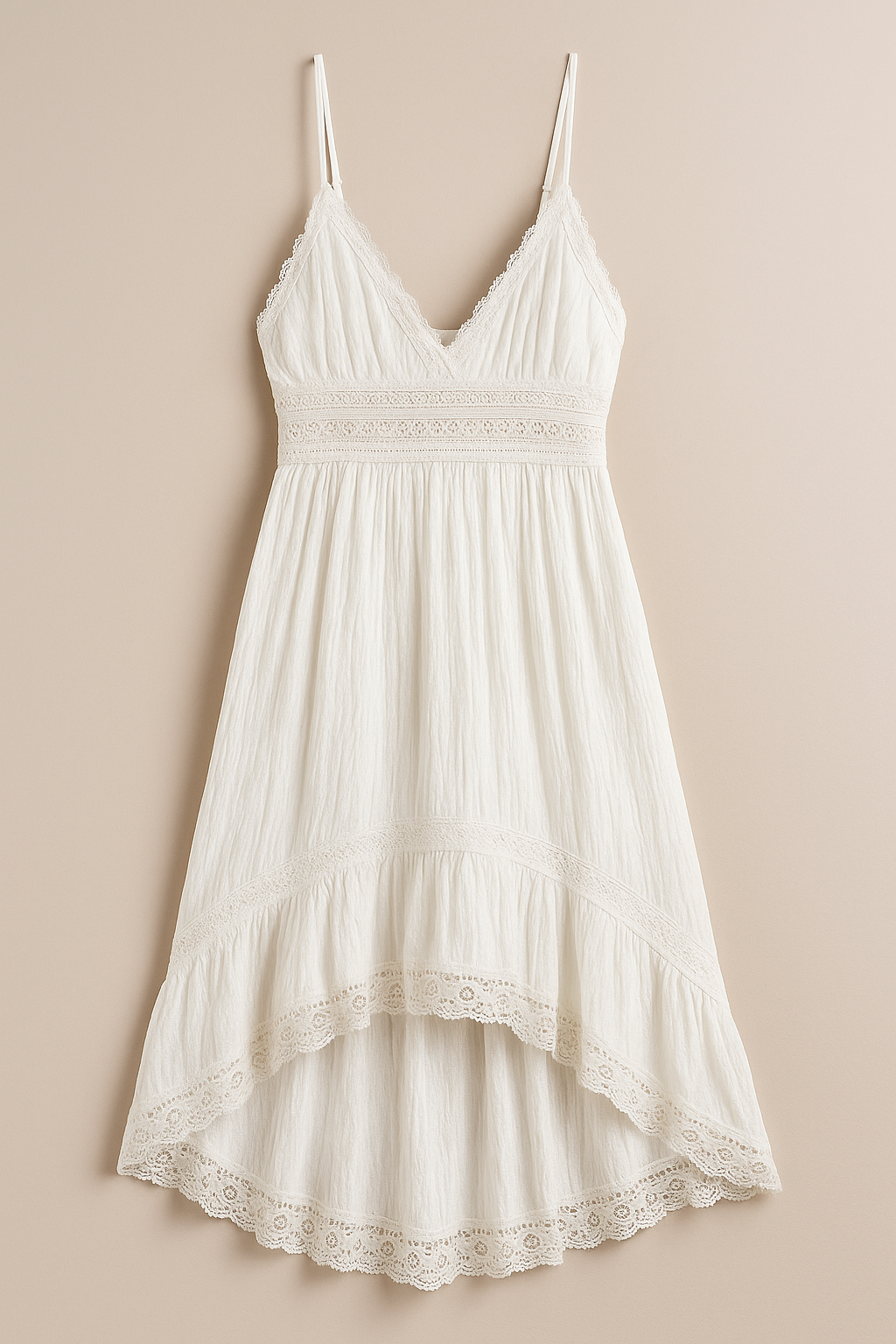 Vestido Blanco Boho Vaquero para Mujer – Estilo Western