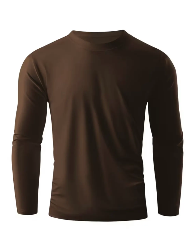 Playera Manga Larga Hombre Básica – Ajuste Moderno y Tela Suave