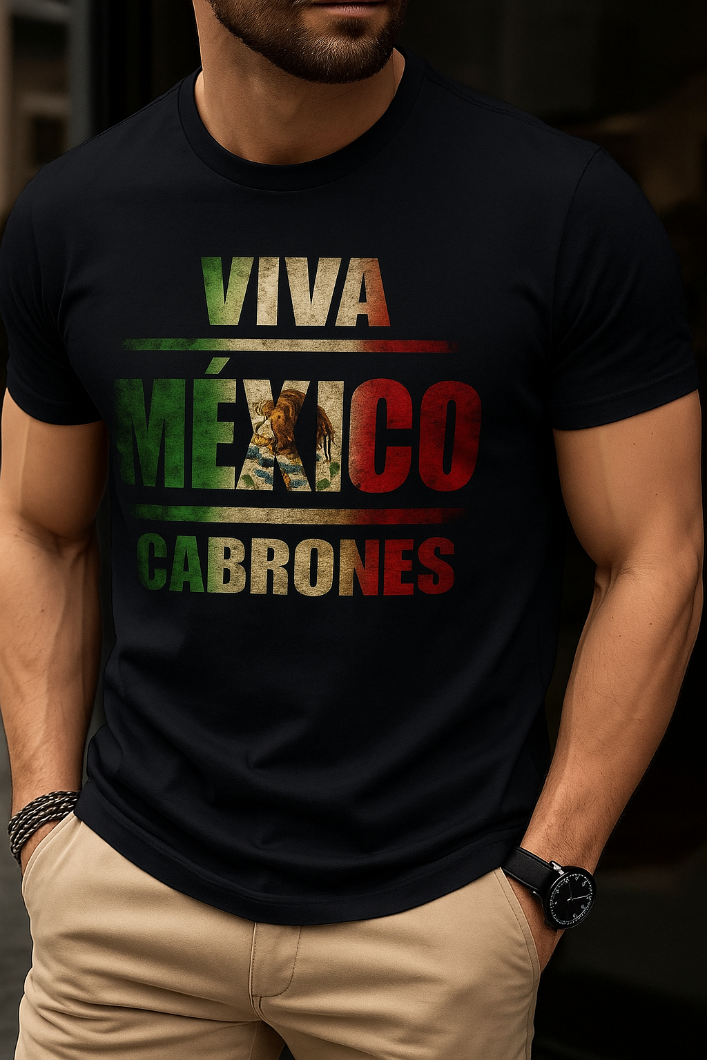 Playera Hombre Viva Mexico