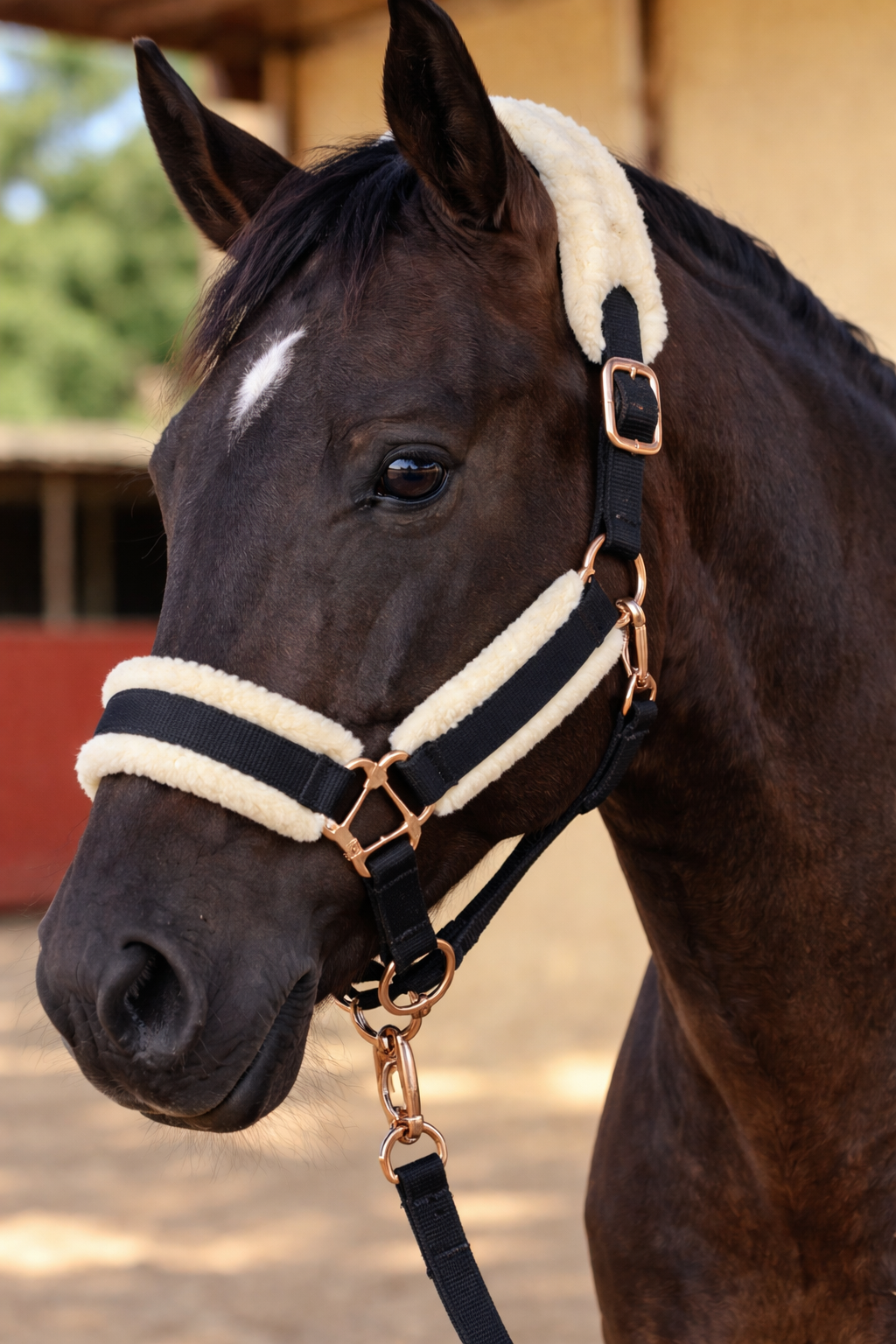 Almartigón Negro con Borrega – Confort Premium para Caballo