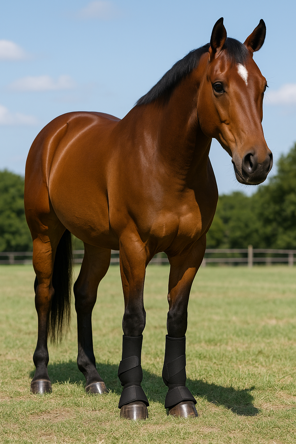Botas de Protección Delanteras para Caballo – Cubre Pierna y Casco