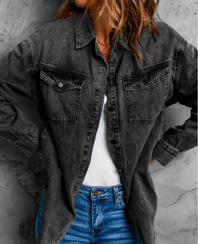 Camisa de Mezclilla Denim Rocker