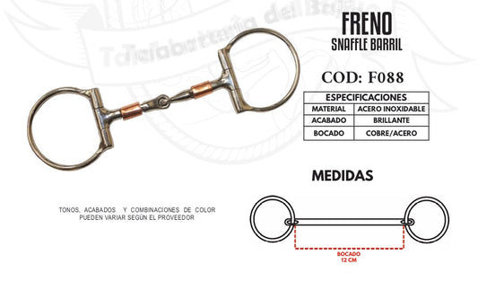 Freno Snaffle Barril