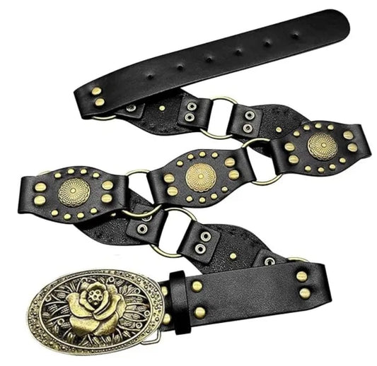 Cinturon Vaquero Cowgirl Flores