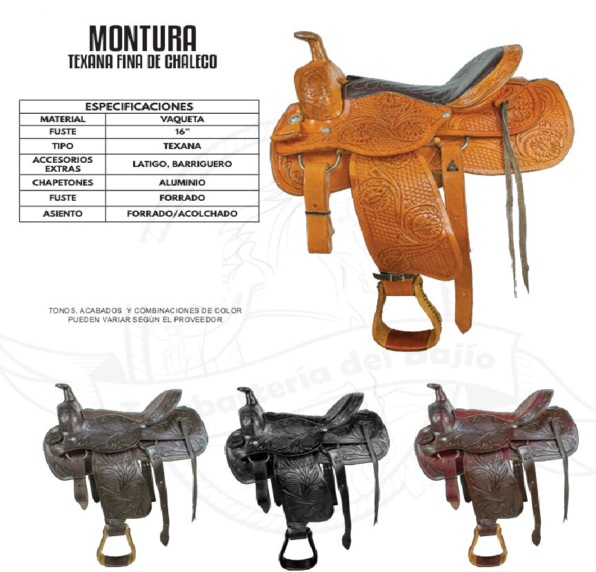 Montura Texana Fina de Chaleco