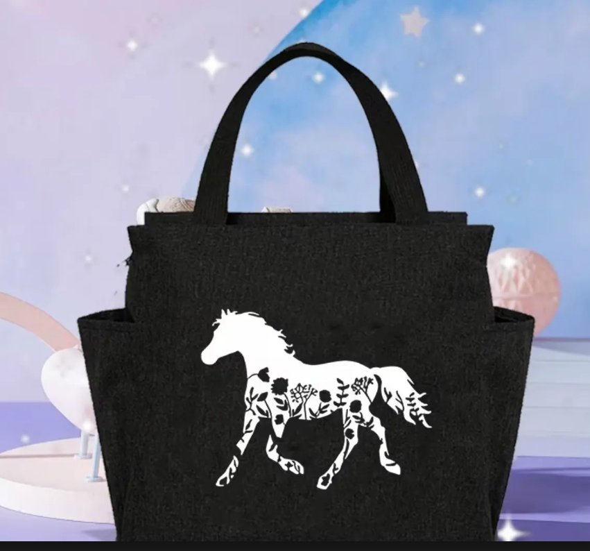 bolsa multiusos con diseño ecuestre