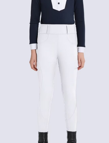 Pantalón de Montar Para Niños Blancos – Antiderrapante y Cómodo