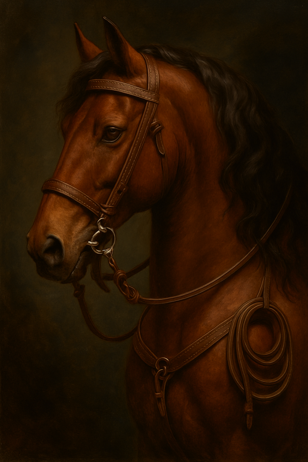 Weaver Leather  Tamaño COB – Brida Vaquera de Nylon con Browband, Color Café