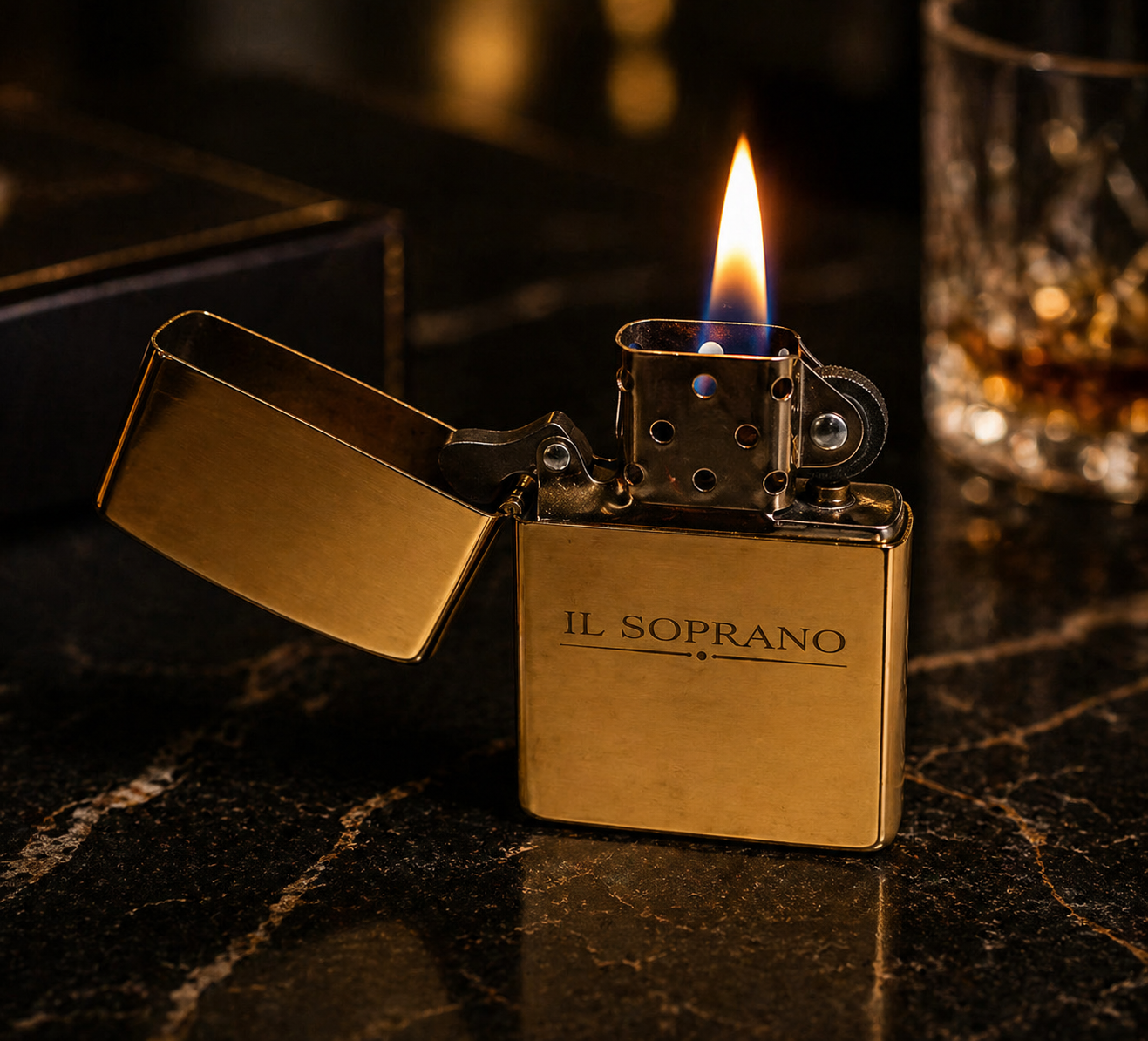 Encendedor Tipo Zippo Metálico | Recargable | Estilo Clásico