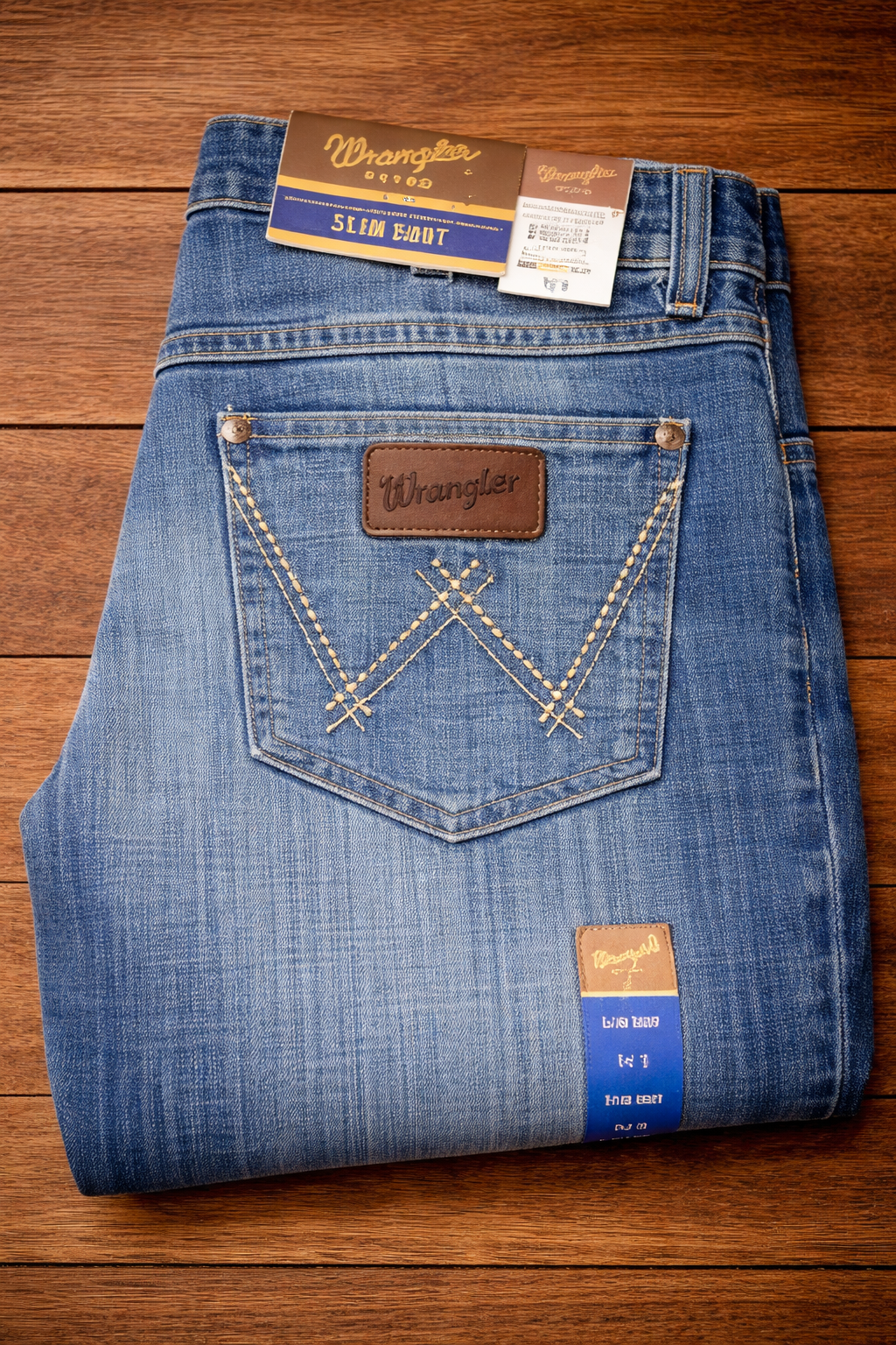 Pantalón Wrangler Para Dama Retro Slim Boot –Azul Deslavado