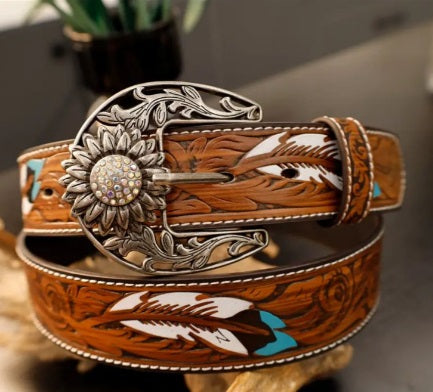 Cinturón vaquero artesanal para mujer