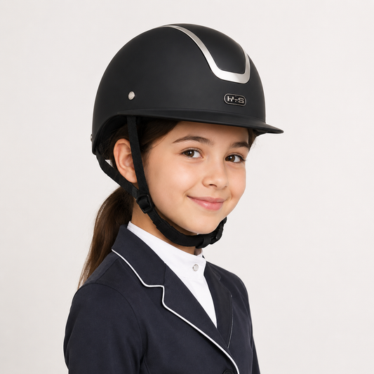 Casco de Equitación Infantil | Ajuste Seguro | Diseño Clásico