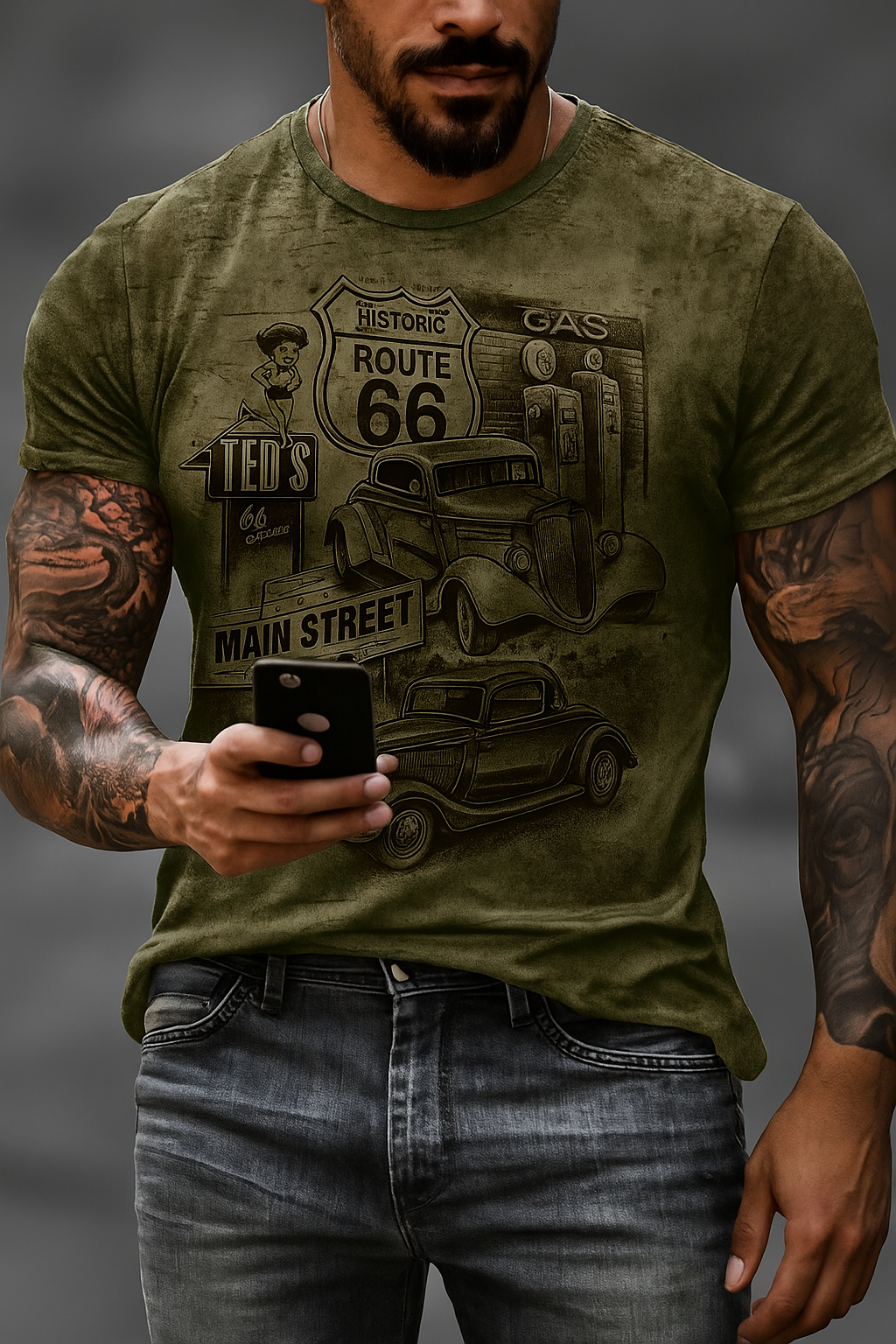 Playera Route 66