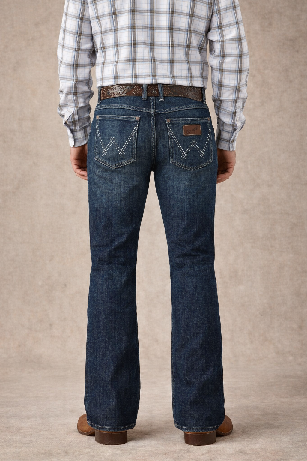 Pantalón Wrangler Azul deslavado para Caballero – Slim Boot